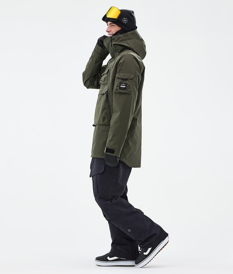 Dope Akin Snowboard Jacket Men Metal Blue Renewed