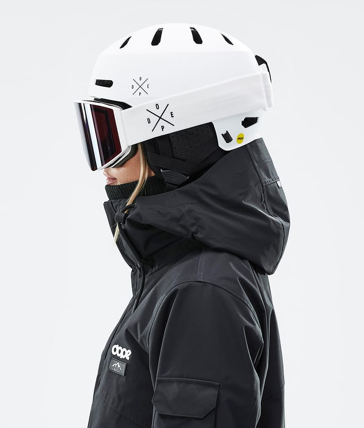 Dope Macon 2.0 MIPS Ski Helmet X-Up Matte Black w/ Black