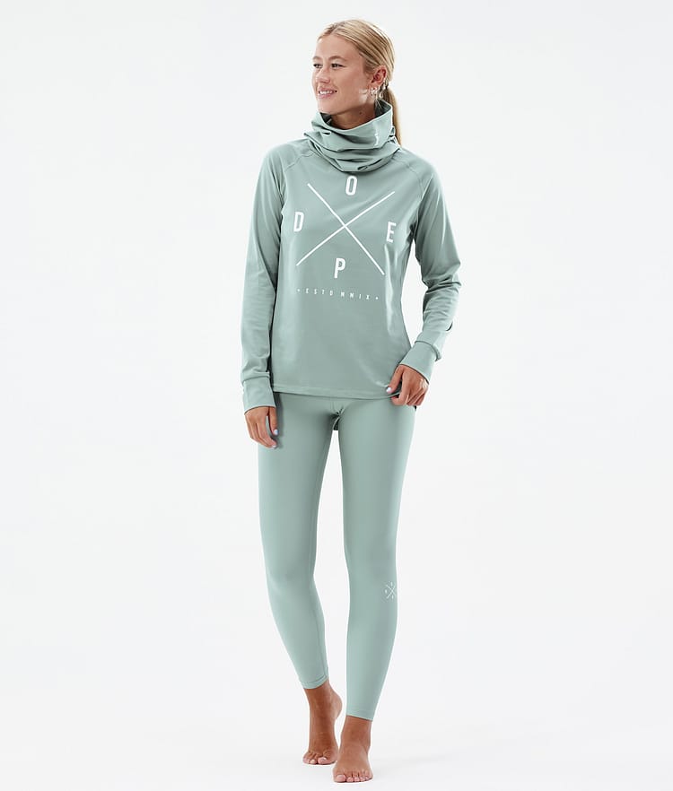 Dope Snuggle W 22 Base Layer Top Women 2X-Up Faded Green