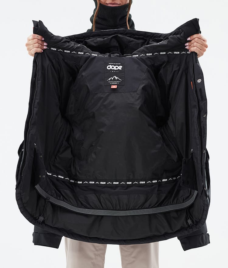 Dope Puffer W Full Zip Snowboard Jacket Women Light Blue