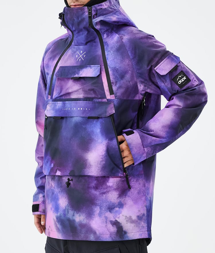 Dope Akin Snowboard Jacket Men Metal Blue Renewed