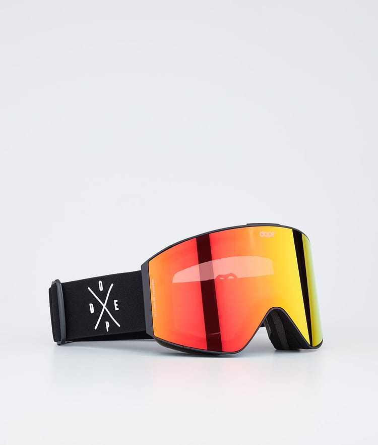 Dope Sight Ski Goggles Black/Pink Mirror