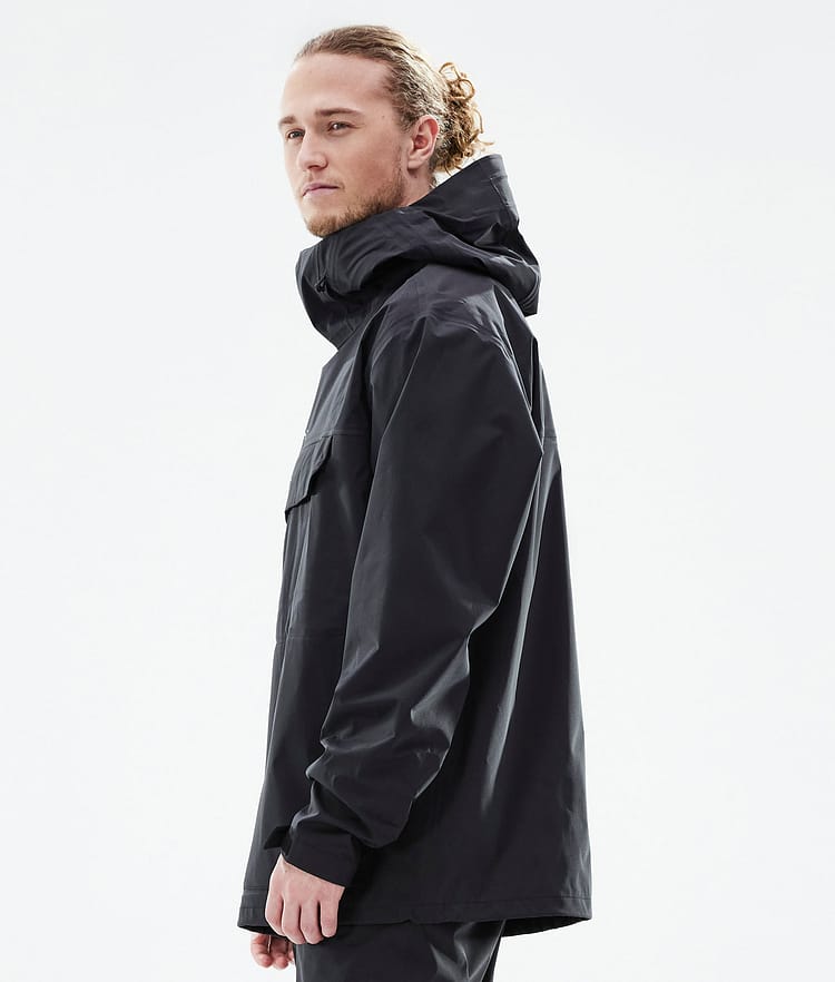 Dope Downpour Rain Jacket Men Black Renewed