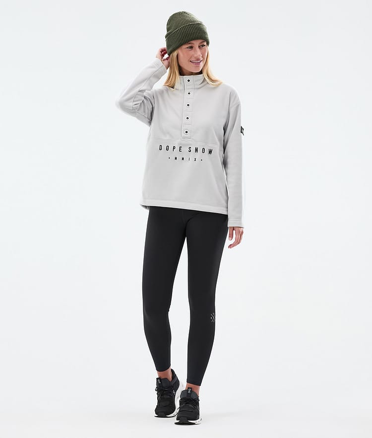 Dope Comfy W Fleece Sweater Women Faded Green Renewed