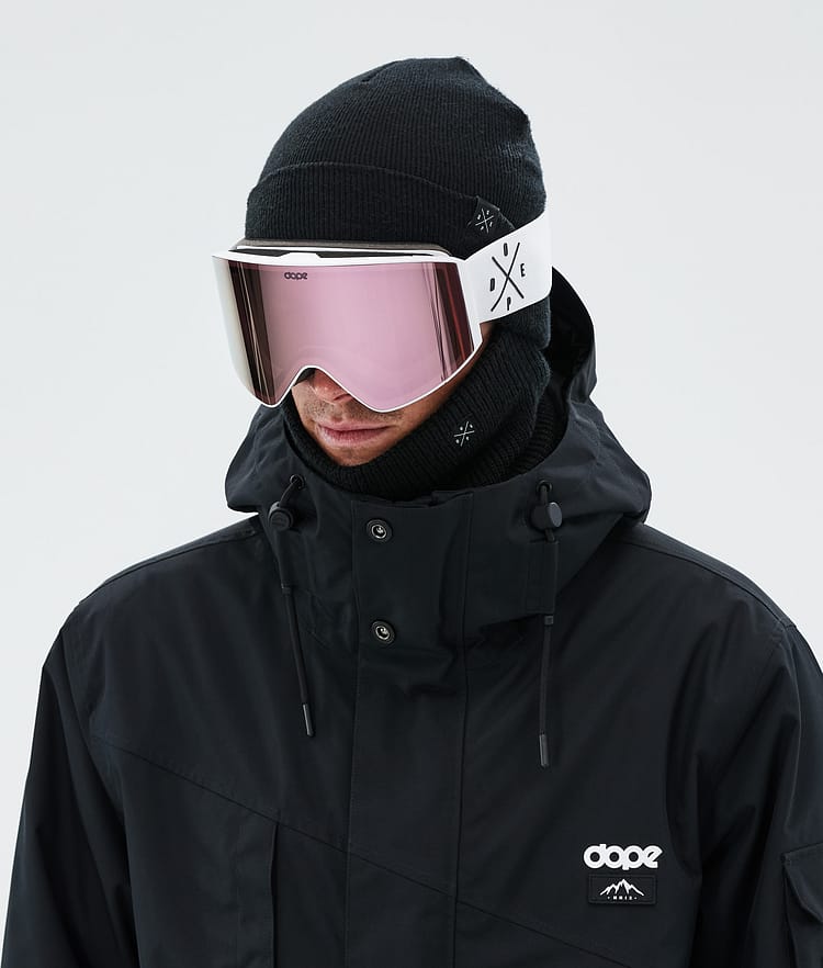 Dope Sight Ski Goggles Black/Pink Mirror