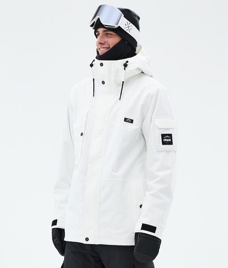 Dope Adept Snowboard Jacket Men Whitish Renewed
