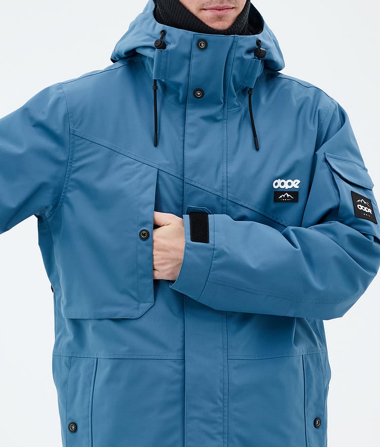 Dope Adept Snowboard Jacket Men Metal Blue Camo