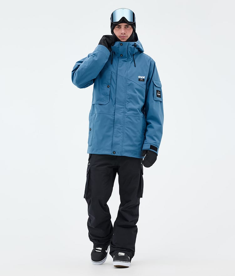 Dope Adept Snowboard Jacket Men Metal Blue Camo