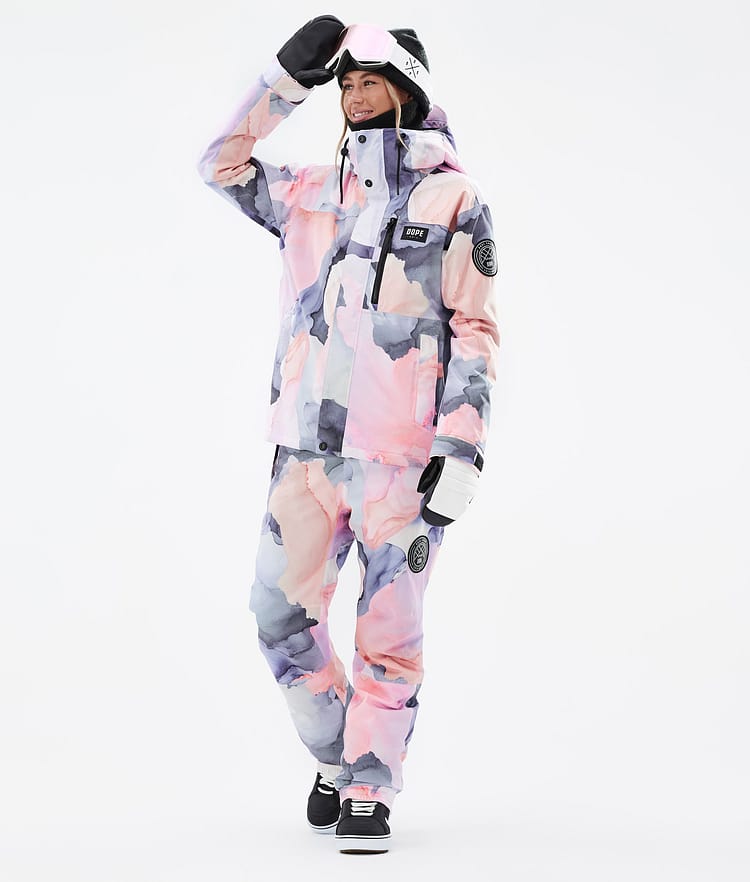 Dope Blizzard W Full Zip Snowboard Jacket Women Faded Green