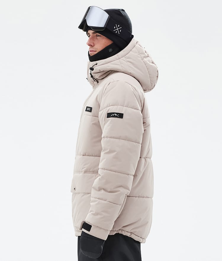 Dope Puffer Full Zip Snowboard Jacket Men Sand