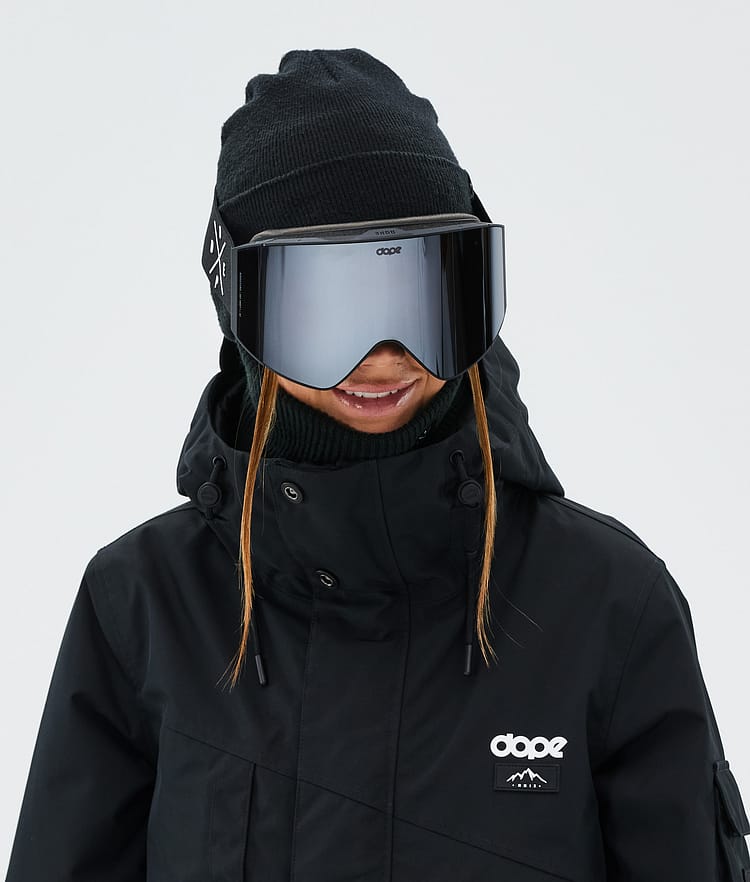 Dope Sight Ski Goggles Black/Pink Mirror