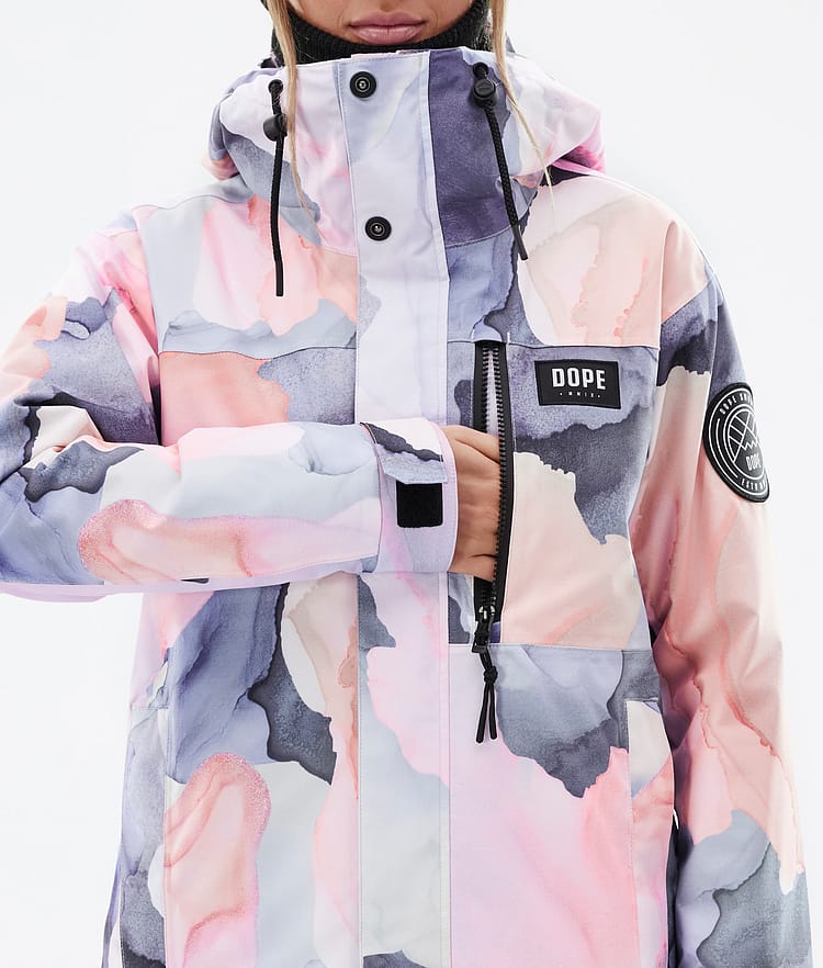 Dope Blizzard W Full Zip Snowboard Jacket Women Faded Green