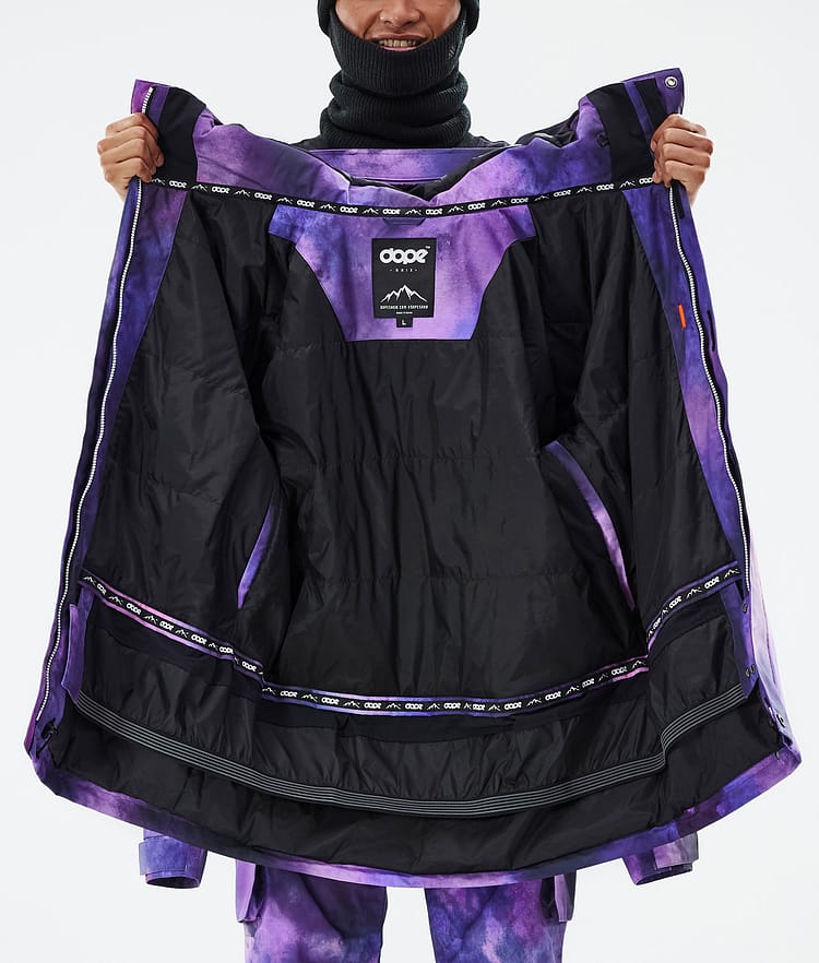 Dope Adept Snowboard Jacket Men Metal Blue Camo