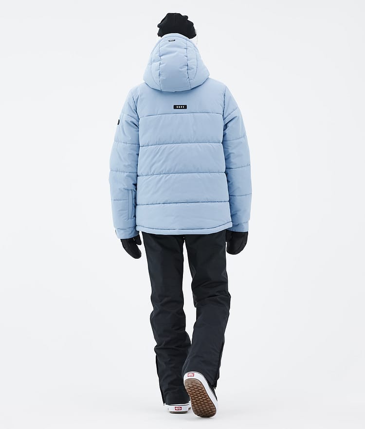 Dope Puffer W Full Zip Snowboard Jacket Women Light Blue