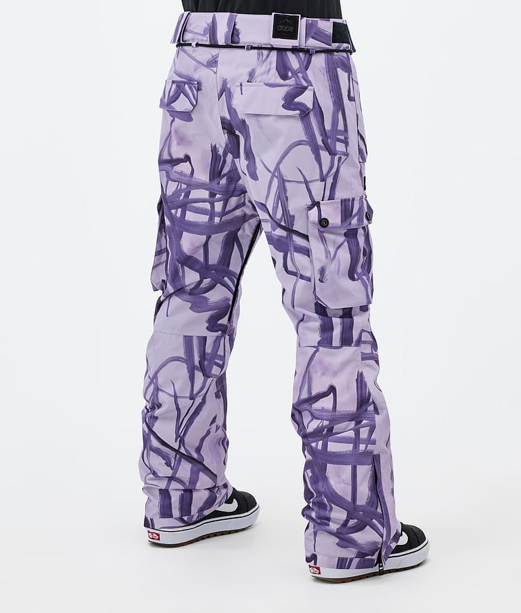 Dope Iconic W Snowboard Pants Women Scribble Purple