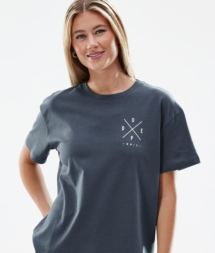Dope Standard W 22 T-shirt Women 2X-Up Metal Blue