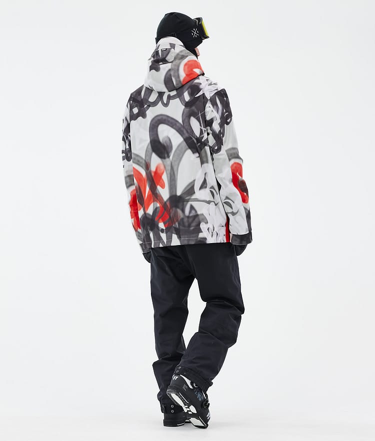 Dope Blizzard Ski Jacket Men Shards Burgundy Blue