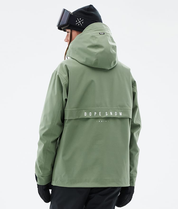 Dope Legacy W Snowboard Jacket Women Khaki Yellow
