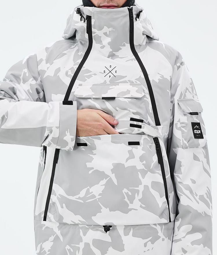 Dope Akin Snowboard Jacket Men Metal Blue Renewed