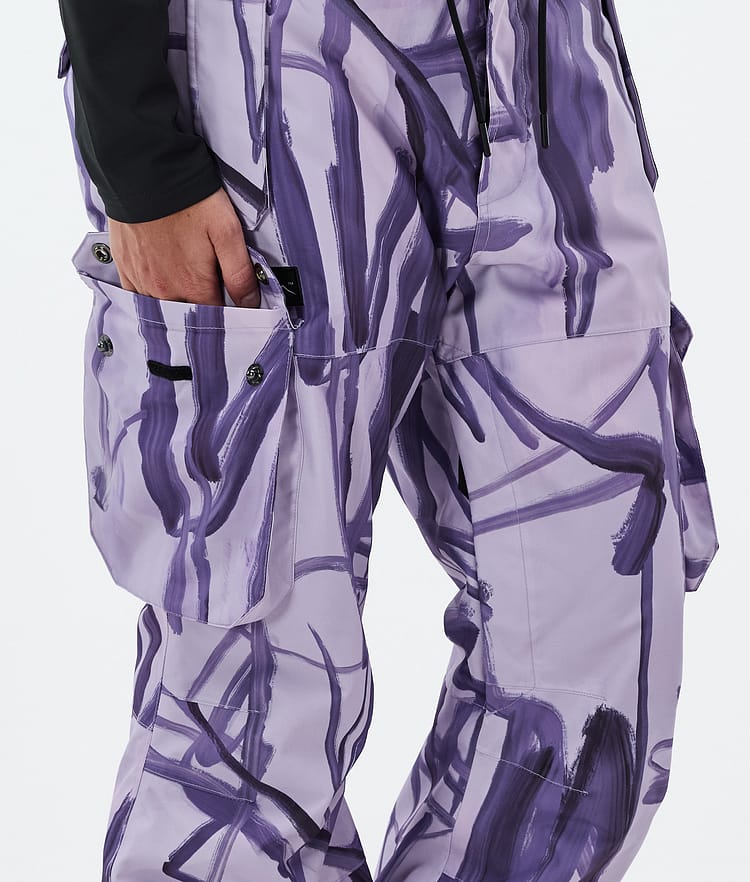 Dope Iconic W Snowboard Pants Women Scribble Purple