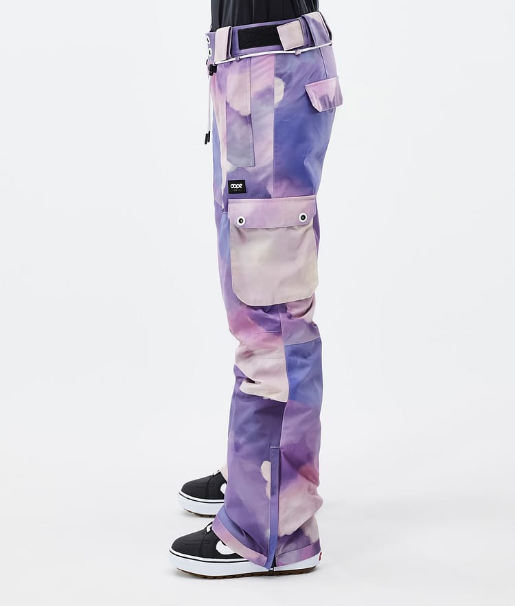 Dope Iconic W Snowboard Pants Women Scribble Purple