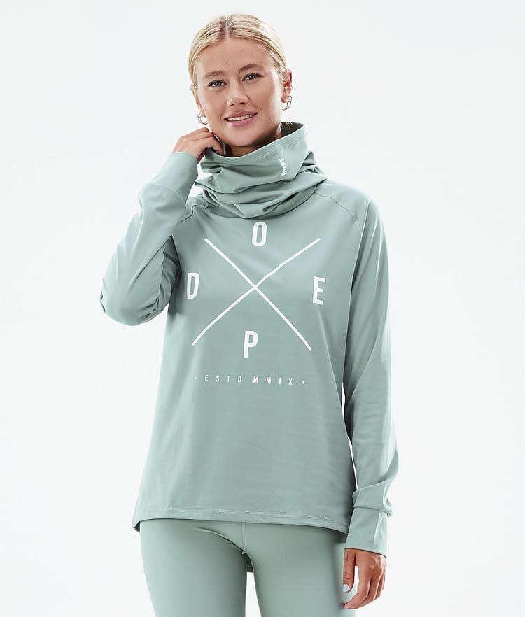 Dope Snuggle W 22 Base Layer Top Women 2X-Up Faded Green