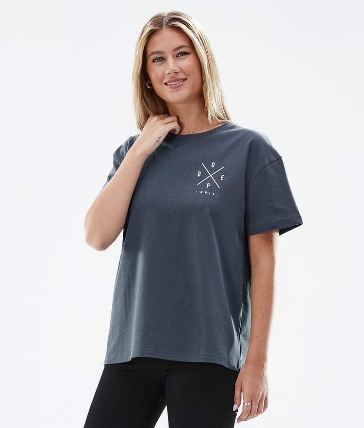 Dope Standard W 22 T-shirt Women 2X-Up Metal Blue