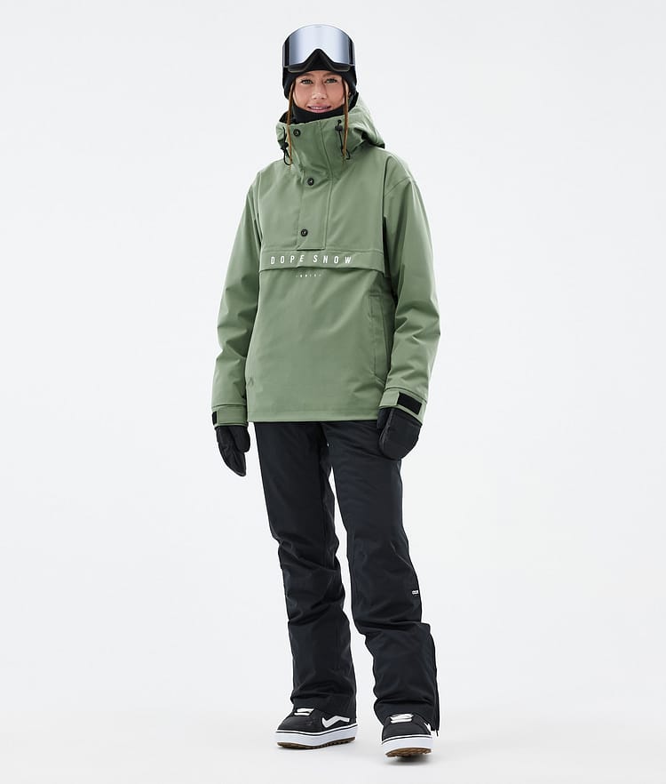 Dope Legacy W Snowboard Jacket Women Khaki Yellow