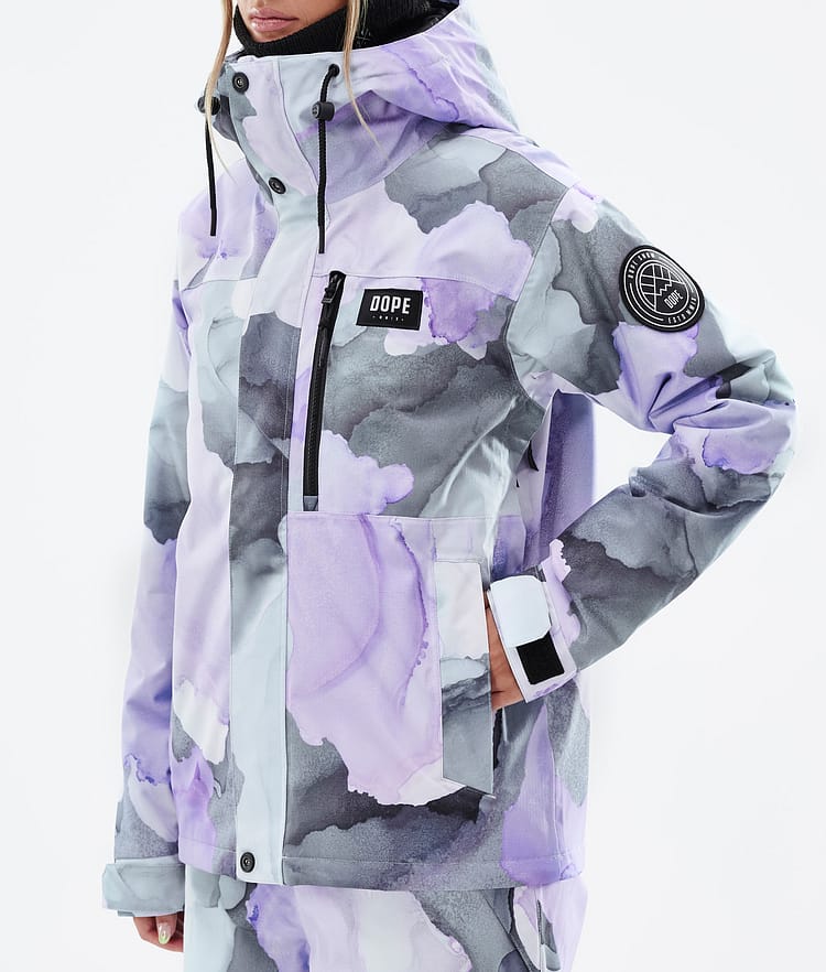 Dope Blizzard W Full Zip Snowboard Jacket Women Faded Green