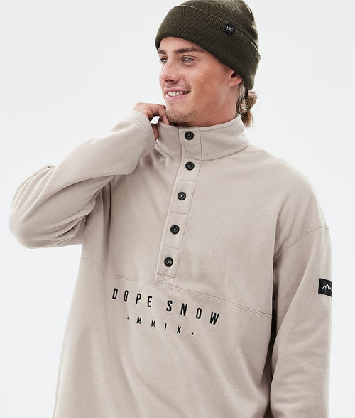 Dope Comfy Fleece Sweater Men Sand/Black