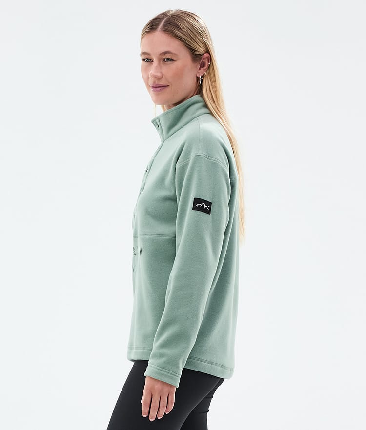 Dope Comfy W Fleece Sweater Women Faded Green Renewed