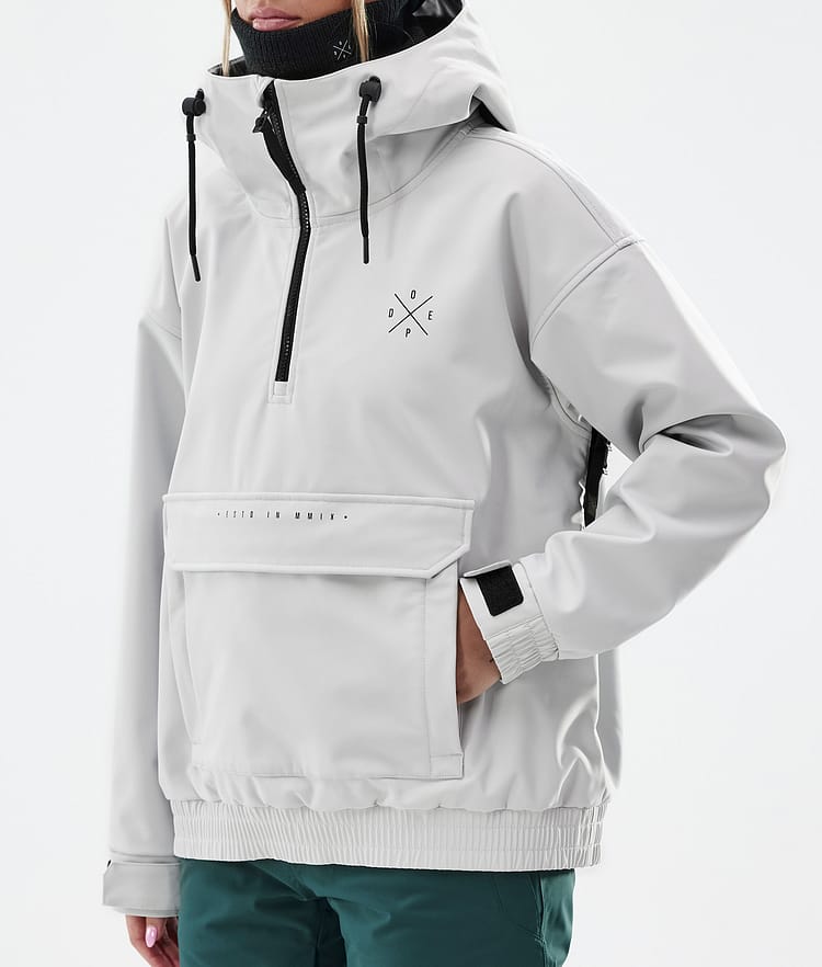 Dope Cyclone W Snowboard Jacket Women Light Grey Renewed