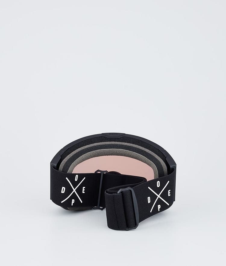 Dope Sight Ski Goggles Black/Pink Mirror
