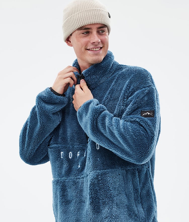 Dope Pile Fleece Sweater Men Moss Green