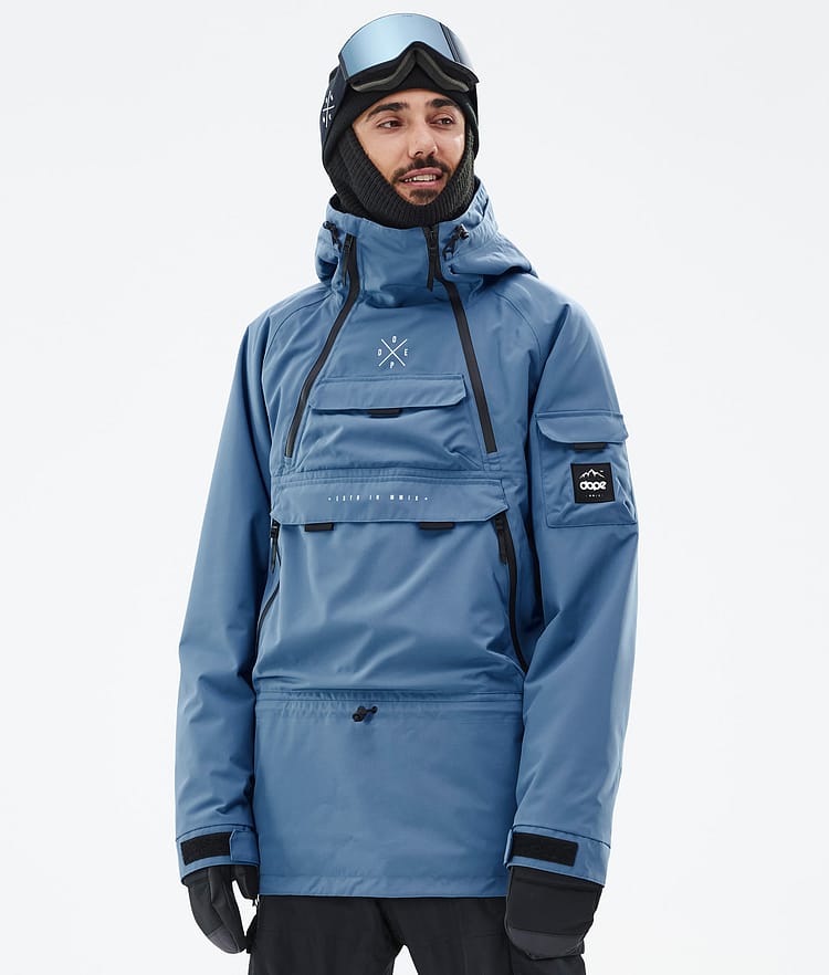 Dope Akin Snowboard Jacket Men Metal Blue