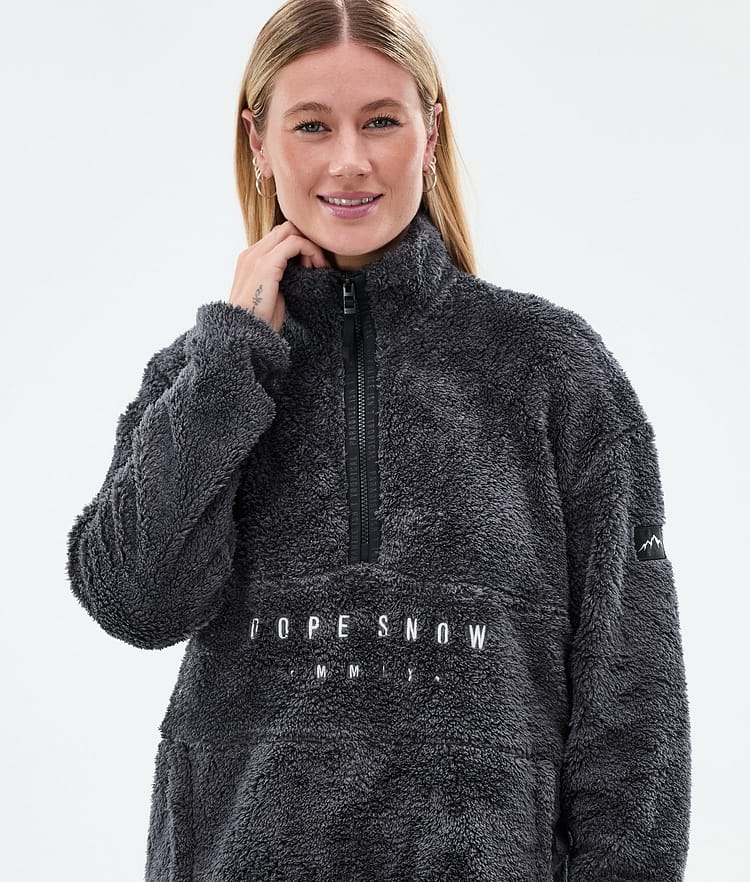 Dope Pile W Fleece Sweater Women Faded Green Renewed