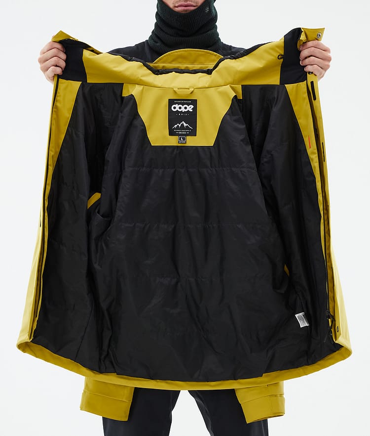 Dope Blizzard Full Zip Snowboard Jacket Men Olive Green