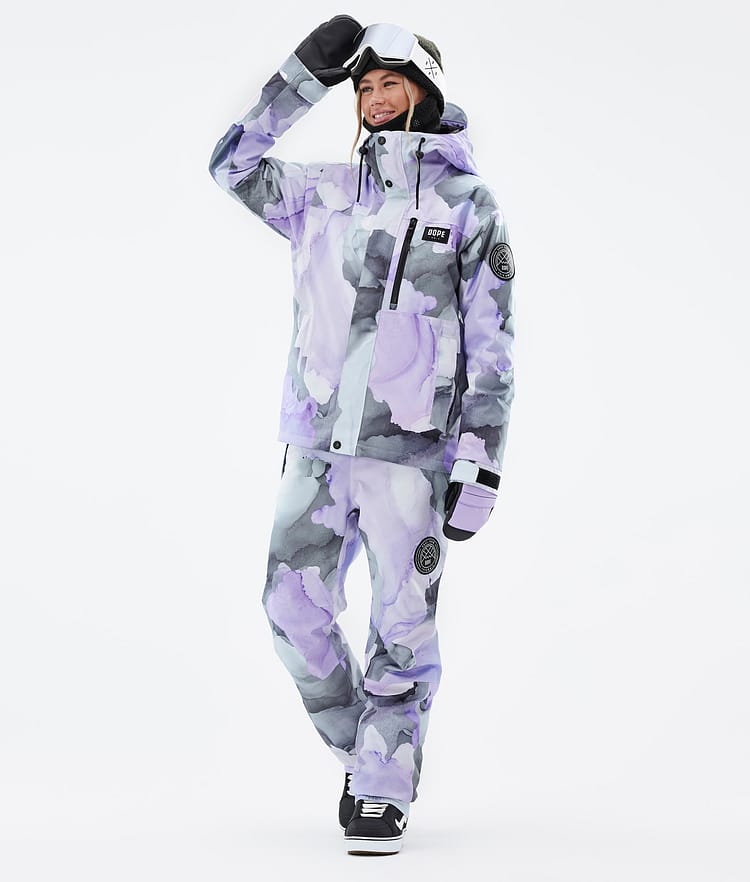 Dope Blizzard W Full Zip Snowboard Jacket Women Faded Green