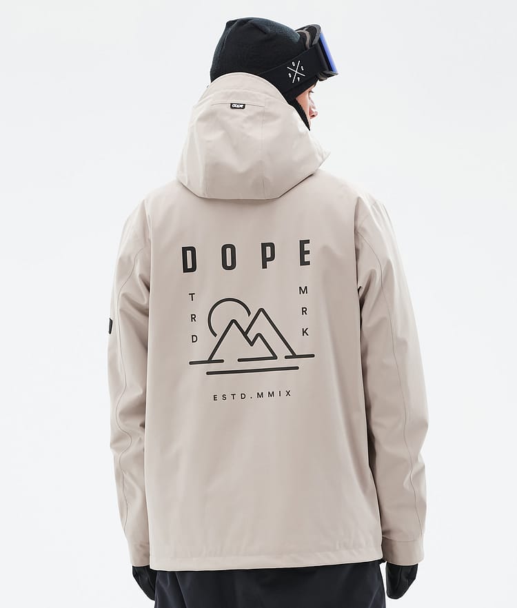 Dope Blizzard Snowboard Jacket Men Whitish Renewed