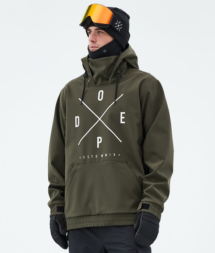 Dope Yeti Snowboard Jacket Men Ice Black Renewed