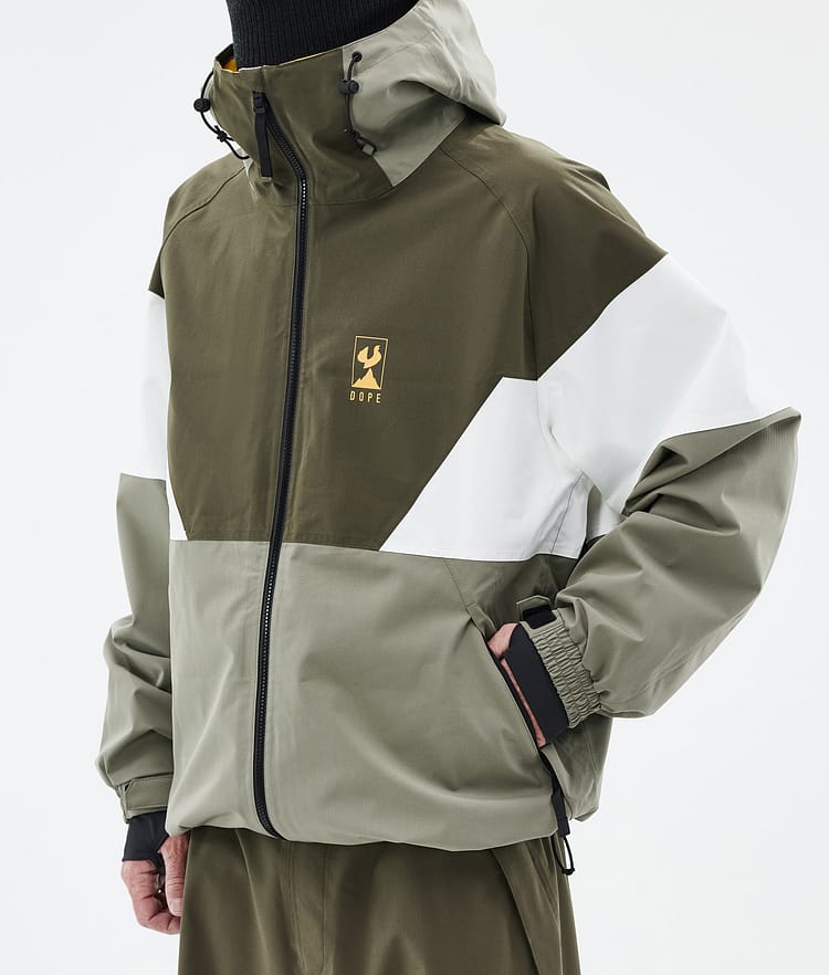 Dope JT Spartan Ski Jacket Men Olive Green/Whitish/Greenish