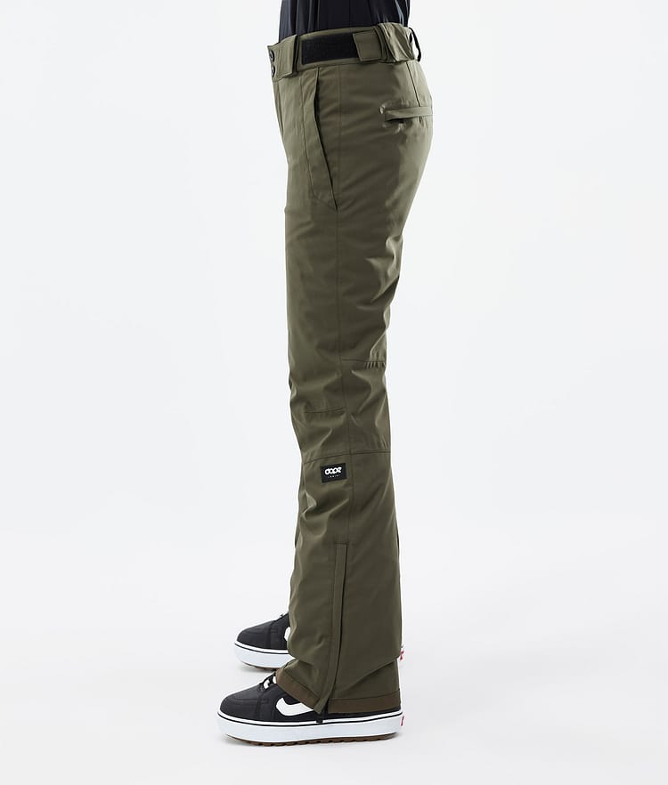 Dope Con W 22 Snowboard Pants Women Olive Green Renewed
