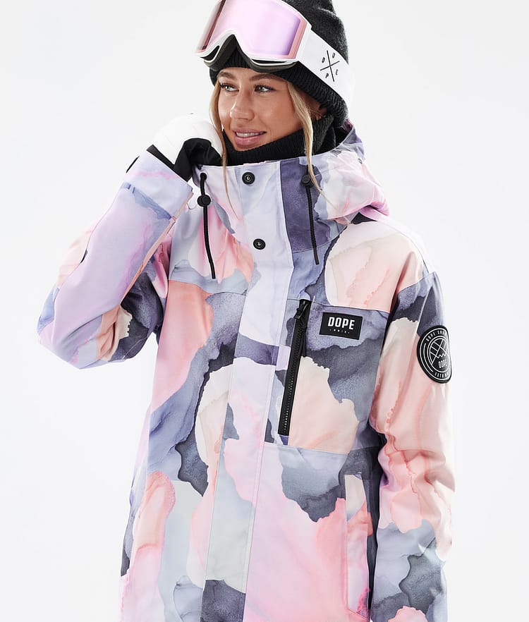 Dope Blizzard W Full Zip Snowboard Jacket Women Faded Green
