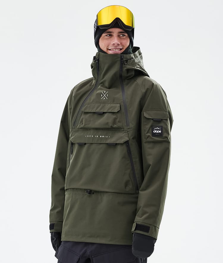Dope Akin Snowboard Jacket Men Metal Blue