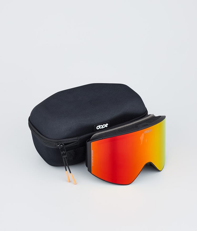 Dope Sight Ski Goggles Black/Pink Mirror