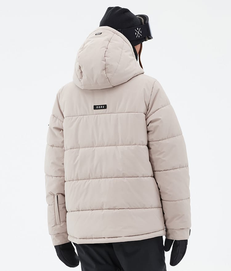 Dope Puffer W Full Zip Snowboard Jacket Women Light Blue Renewed