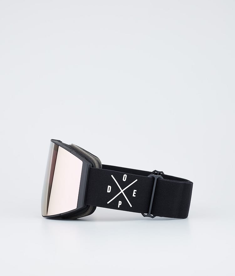 Dope Sight Ski Goggles Black/Pink Mirror