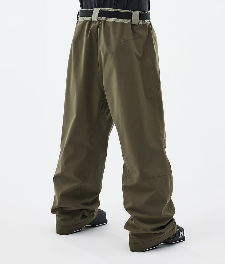 Dope JT Big Ski Pants Men Greenish/Olive Green Renewed