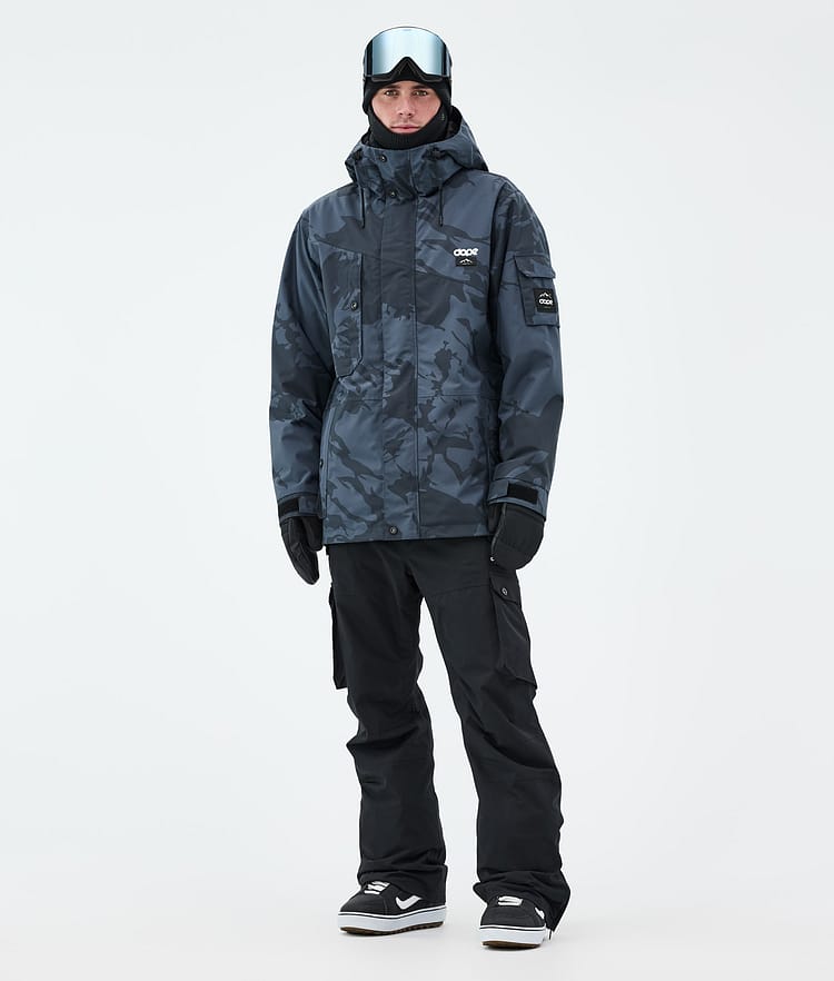 Dope Adept Snowboard Jacket Men Metal Blue Camo