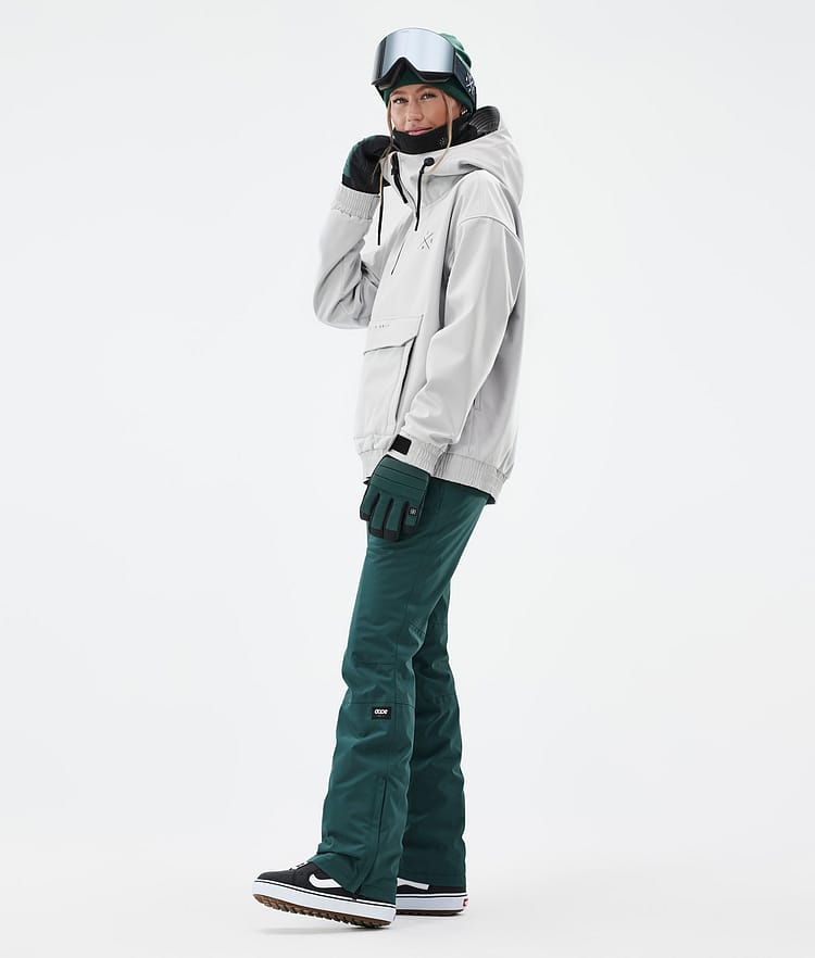 Dope Cyclone W Snowboard Jacket Women Light Grey Renewed